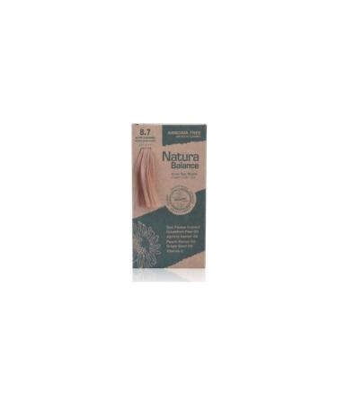 Natura Balance Cream Hair Dye 8.7 Golden Caramel Organic