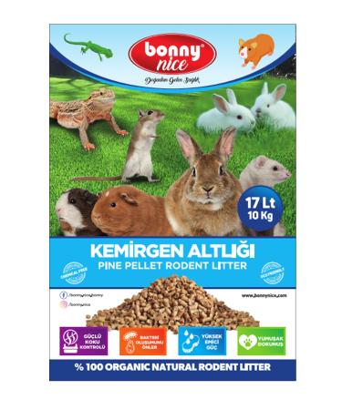 Bonny Nice Pine Pellet Rodent Bedding 10 Kg 17 L - Buy Online on GoSupps.com