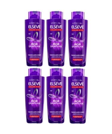 Elseve L'or al Paris Anti-Orange Purple Shampoo 200ml X 6