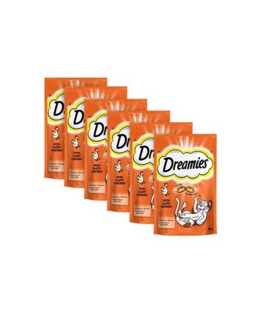 Dreamies Chicken Pouch Cat Award 60 Gr X 6 Pack