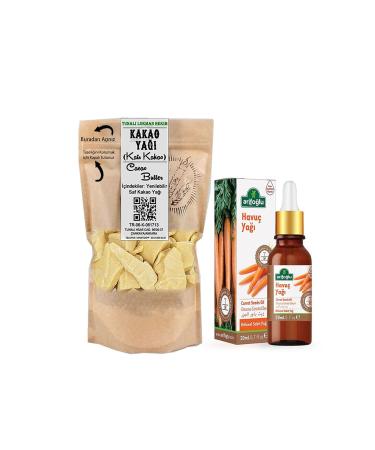 Tunali Life Edible Cocoa 100 Gr + Arifo lu Carrot Oil 20 Ml (Tanning Oil)