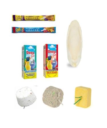 Quik Biopetactive Beak Stone + Vitamin + Cracker Set