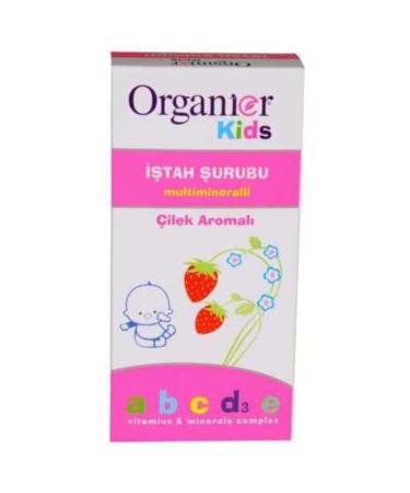 ORGANIER Kids Syrup 200 ml Strawberry Flavored