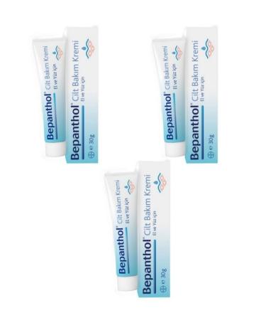 Bayer Bephanthol Moisturizing Skin Care Cream 30 Gr 3 Pack
