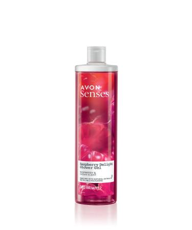 Avon Senses Rapsberry Delight Raspberry And Blackcurrant Scented Shower Gel 500 Ml.