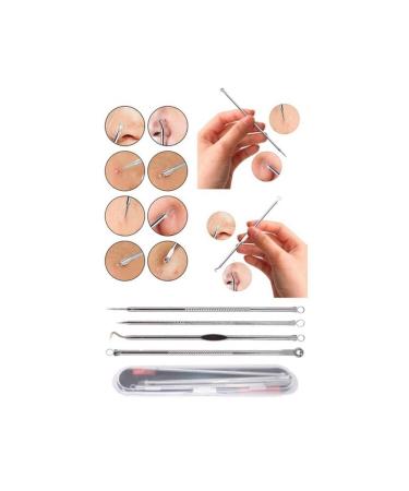 4-Piece Boxed Stainless Comedone Acne - Blackhead Cleaner Set - Buy Online on GoSupps.com