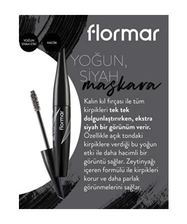 Flormar Volume Mascara | 13 Ml 001 deep Black - Buy Online on GoSupps.com