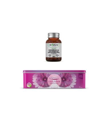 Venatura Coenzyme Q10 Alpha Lipoic Acid 60 Capsules + Collagen Beauty Plus 30 Sachets Pineapple Flavored