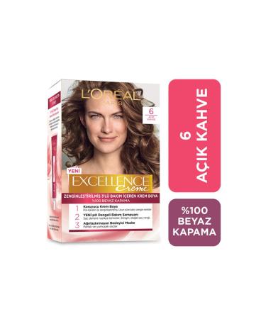 L'Oreal Paris L'or al Paris Excellence Creme Hair Dye - 6 Light Brown