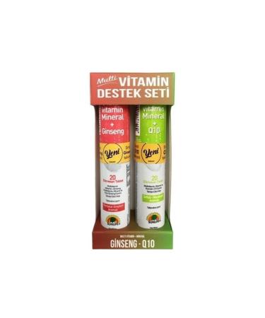 Sunlife Multivitamin Support Set (Multivitamin-mineral + Ginseng & Multivitamin-mineral + Q10)
