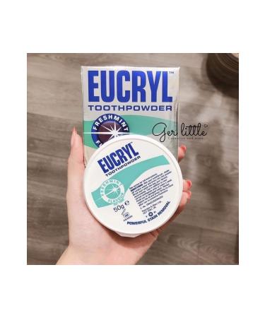 TPOL Eucryl Teeth Whitening Powder Mint Original Imported Product 50 Gr - Buy Online on GoSupps.com