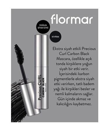 Flormar Curl and Volume Intense Black Mascara. | 11.5 Ml 002 Carbon Black - Buy Online on GoSupps.com