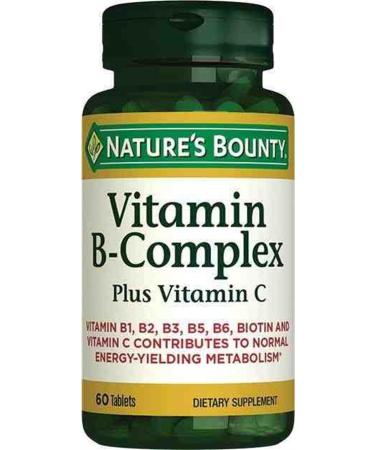 Natures Bounty Vitamin B-complex Plus Vitamin C 60 Tablets