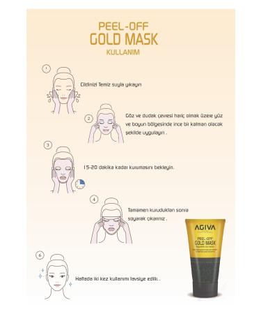 Agiva Peelable 150 ml Gold Mask/gold Mask/2 Pieces - Buy Online on GoSupps.com