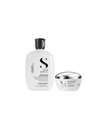 Alfaparf Diamond Illuminating Shampoo 250ml - Mask 200ml Hair Shine Set Eva