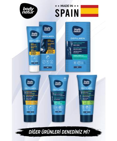 Body Natur Body Hair Removal Cream for Men with Normal Skin - Hair Removal Cream Normal 200ml - Buy Online on GoSupps.com