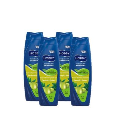Hobby Anti-Dandruff Effective Olive Extract Shampoo 600 Ml X 4