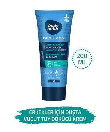 Body Natur Hair Removal Cream In Shower For Men - Hair Removal Cream In Shower 200ml