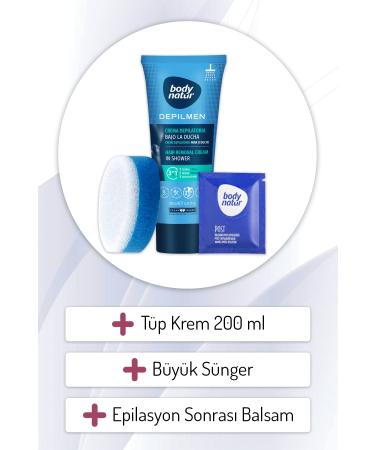 Body Natur Hair Removal Cream In Shower For Men - Hair Removal Cream In Shower 200ml - Buy Online on GoSupps.com