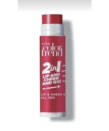 Avon Color Trend Lip and Cheek Coloring Stick/all Red