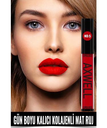 AXWELL Long-Lasting Fast Drying Collagen Matte Liquid Lipstick Lipgloss