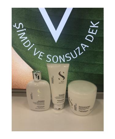 Alfaparf Diamond Illuminating Hair Cream + Mask + Shampoo Shine Set KEYALF