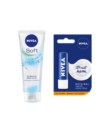 NIVEA Soft Hand and Body Cream 75 ml + Lip Essential 4.8 gr