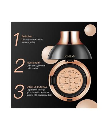 Jomtam Mushroom Puff Natural Color Air Cushion BB Beauty Cream 15 gr - Buy Online on GoSupps.com