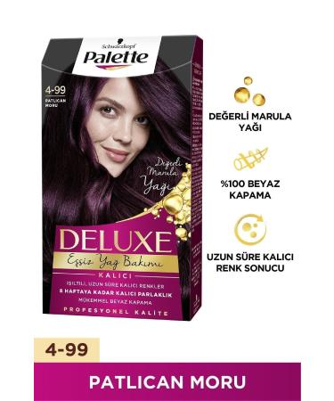 Palette Deluxe Hair Dye 4-99 Eggplant Purple 3 Pieces