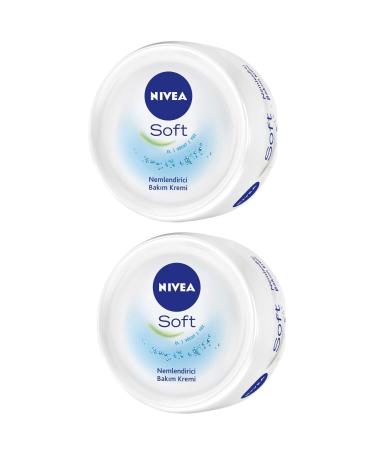 NIVEA Soft Hand Face Body Moisturizing Cream 300 ml 2 Pieces