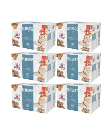 Sinangil Gluten-Free Flour 5kg (5000gr) Box Suitable for Celiac Diet (Set of 6)