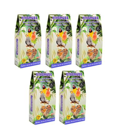 BirdMozz Premium Vitamin Parakeet Paradise Sultan and Lovebird Food 700 Gr X 5 Pieces