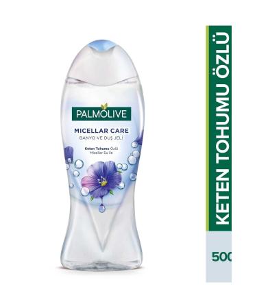 Palmolive Micellar Care Bath and Shower Gel with Linseed Extract Micellar Water 500 Ml