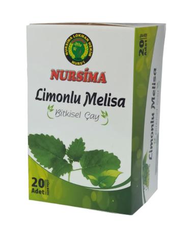 Nursima Siftaholsun Market Lemon Balm Herbal Tea 20 Filtering Bags
