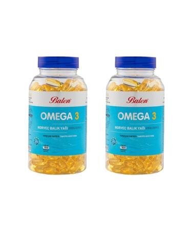Balen Omega 3 Norwegian Fish Oil 1380 Mg X 100 Capsules X2 Pieces
