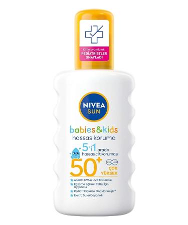 NIVEA Sun Babies&kids Sensitive Protection 5in1 50f 200ml - Buy Online on GoSupps.com