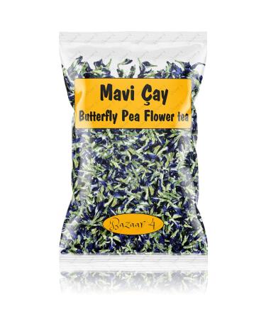 BAZAAR 4 Blue Tea - Blue Butterfly Ivy Tea - Butterfly Pea Flower Tea 140 Gr