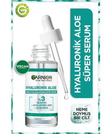 Garnier Hyaluronic Aloe Moisturizing and Plumping Super Serum 30 ml - Buy Online on GoSupps.com