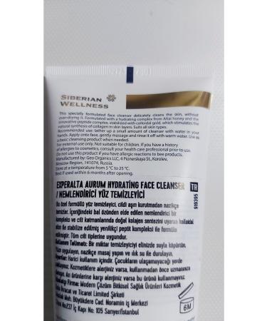 Siberian Wellness Experalta Aurum Moisturizing Facial Cleansing Gel - Buy Online on GoSupps.com