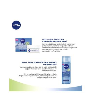 NIVEA Aqua Sensation Revitalizing Care Cream 50ml Aqua Sensation Revitalizing Cleansing Gel 200ml - Buy Online on GoSupps.com