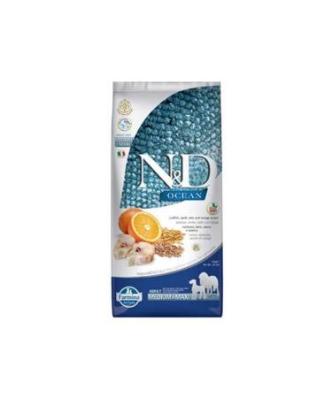 N & D Cod Fish and Orange Medium and Large Breed Low Grain Adult Dog Food 12kg