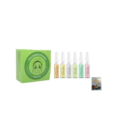 Beauty Hyaluronic Eye Mask + Mixed Serum 2ml 6 Pieces + Mixed Fruit Mask Gift