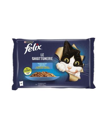 FELIX 4 Pieces Felix Salmon Tuna Wet Food 4x85g