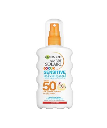 Garnier Children's Protective Sun Milk Spray Sensitive Skin SPF 50 200 Ml