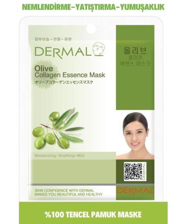 Dermal Moisturizing Smoothing and Softening Olive Extract Collagen Mask 23 Gr