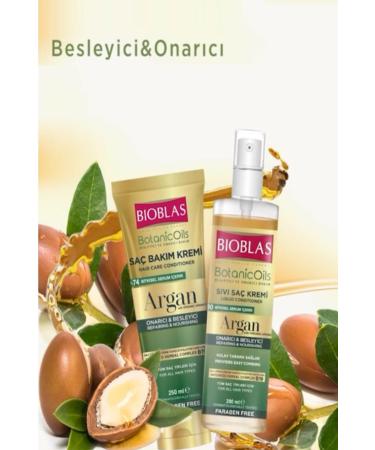 Bioblas Argan Liquid Hair Conditioner 200 Ml & Argan Hair Care Conditioner 250 Ml - Buy Online on GoSupps.com