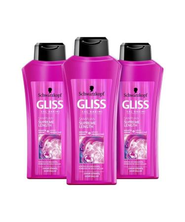 Gliss Supreme Length 500 ml Shampoo 3-pack