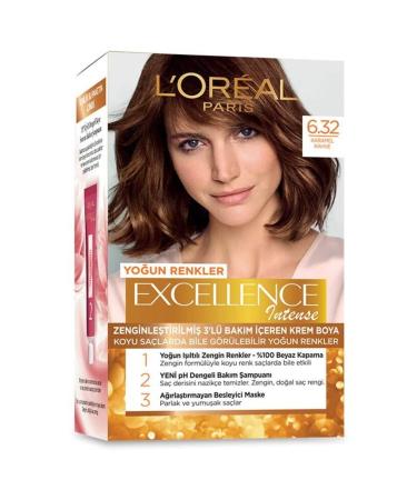 L'Oreal Paris Excellence Intense 6.32 Caramel Brown Hair Dye