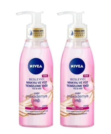 NIVEA 2-Pack Nourishing Make-Up and Facial Cleansing Oil for Dry Skin 150 ml