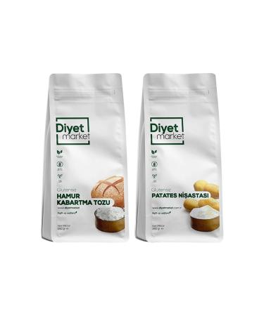 D YET MARKET Gluten-Free Dough Baking Powder 250gr & Potato Starch 250gr (advantage package)